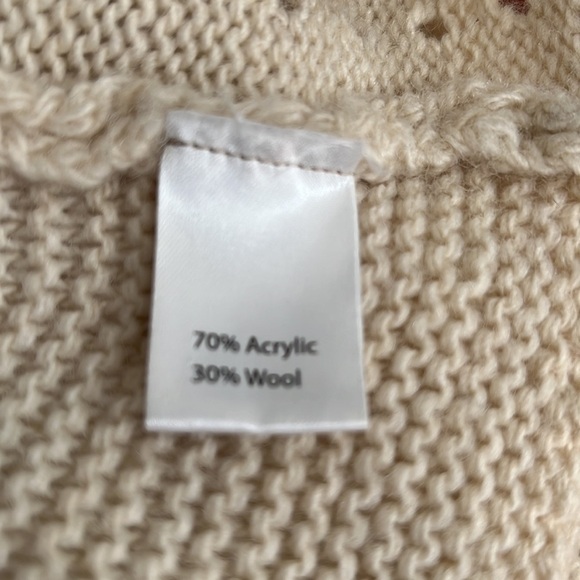 Bianca B Wool Lacey Knit sweater made in Italy size Large - Picture 6 of 7